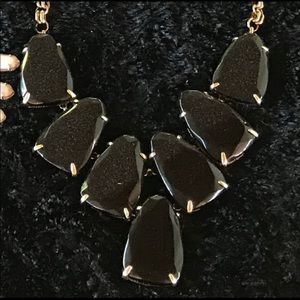 NWOT KENDRA SCOTT BLACK HARLOW NECKLACE